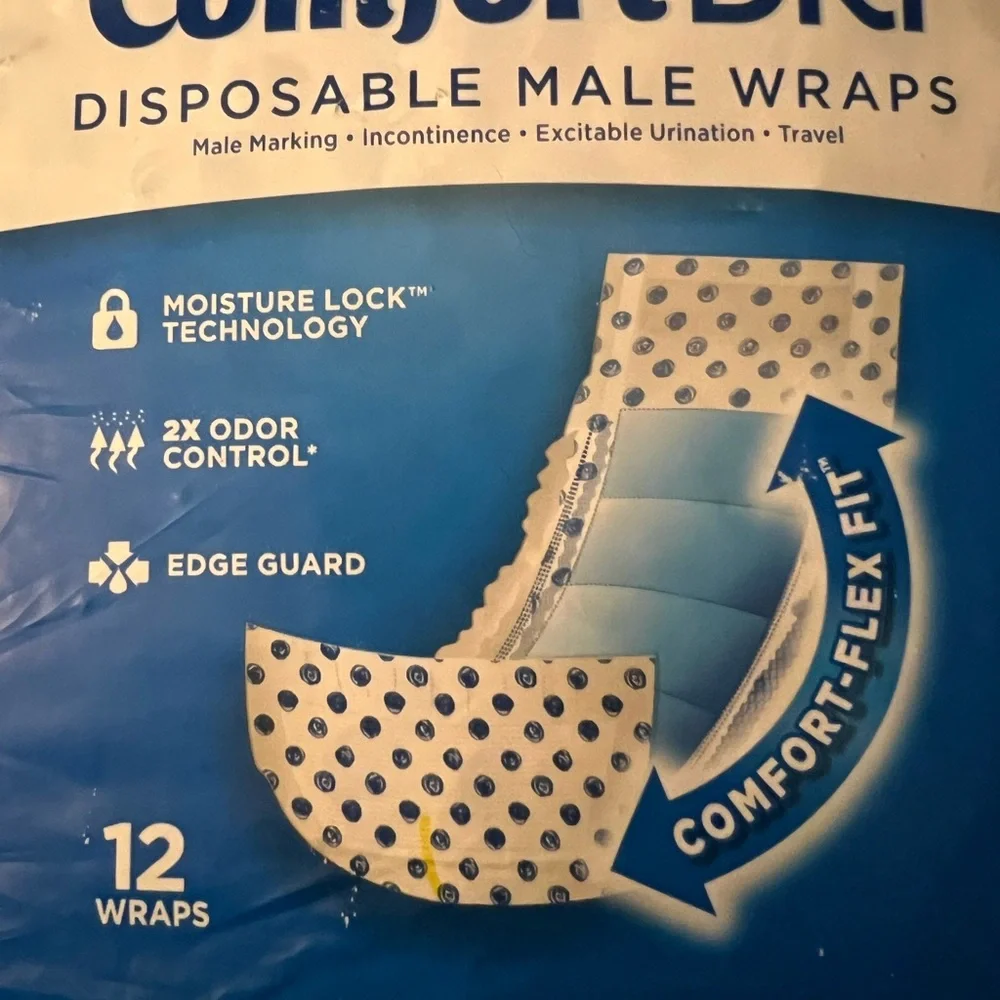 Disposable male dog wraps